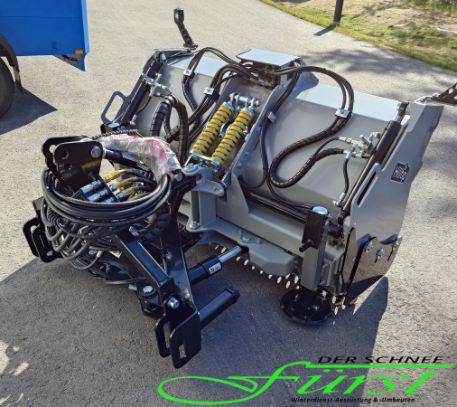 HILLTIP SFT Flex SnowStriker Teleskop-Schneeschild für Radlader und Traktoren - Rückansicht